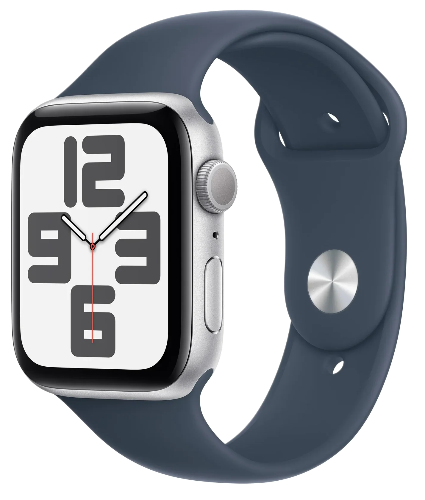 Apple Watch SE 2024 40мм Silver Sport Band цвета « Сининй» M/L