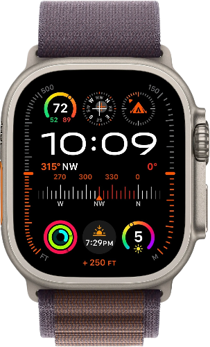 Apple Watch Ultra 2 корпус из титана, ремешок Indigo Alpine Loop Large