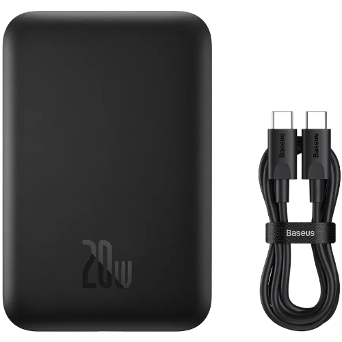 Внешний аккумулятор с беспроводной зарядкой Baseus Magnetic Mini Wireless 6000mAh 20W, Черный