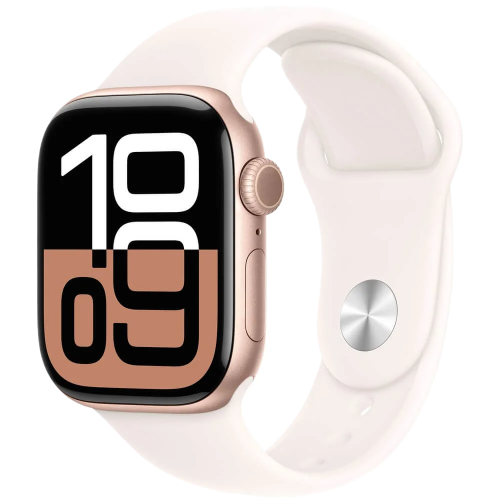 Apple Watch Series 10 42мм Rose Gold Sport Band цвета «Румянец» L/M