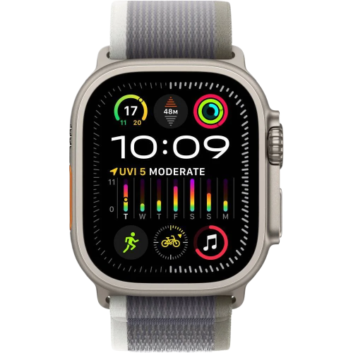 Apple Watch Ultra 2 корпус из титана, ремешок Green/Gray Trail Loop M/L