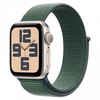Apple Watch SE 2024 44мм Starlight Sport loop цвета « горное озеро»